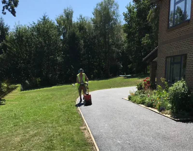 Resurfaced tarmac driveway, Kent
