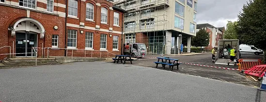 Resin bound surfacing at the University of Kent, Medway