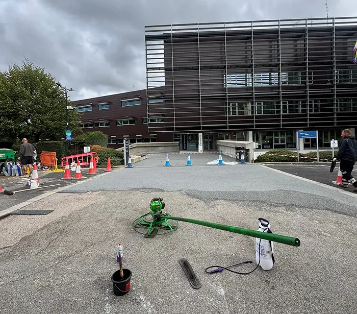Resin bound surfacing at the University of Kent, Medway