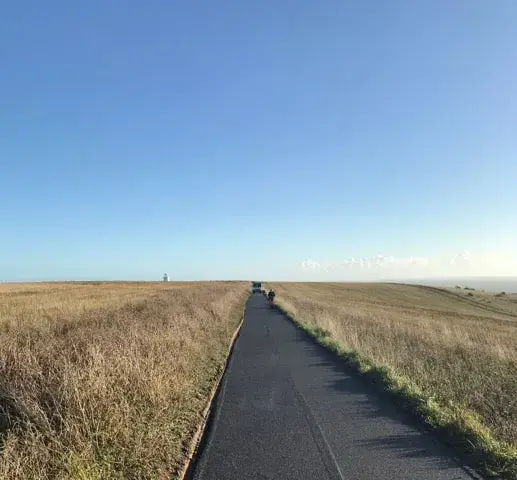 New tarmac access road for the National Trust, Dover