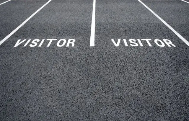 Resurfaced car park at the University of Kent, Canterbury